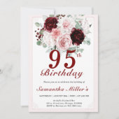 95. Geburtstag Editierbare Vorlagen (Vorderseite)