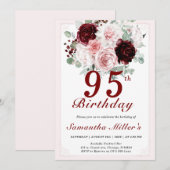 95. Geburtstag Editierbare Vorlagen (Vorne/Hinten)