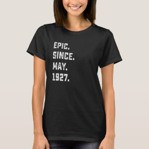 95. Geburtstag Epic Seit Mai 1927 95 Jahre alt T-Shirt