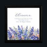 95. Geburtstag Juli Geburtmonat Blume Erinnerungskiste<br><div class="desc">Elegante sommerliche Aquarellblau-Larkspur-Blume schaffen eine wunderschöne Blumengrenze am Ende dieser Geschenkboxen der Birth Blume Juli. Larkspur- oder Delphinium-Blume sind die Blume der Geburt im Juli. Eine trendige Schriftart-Kombination verleiht ihm eine moderne Ästhetik. Der gesamte Text ist bearbeitbar.</div>
