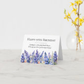 95. Geburtstag Juli Geburtsmonat Blume Larkspur Karte (Gelbe Blume)