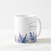 95. Geburtstag Juli Geburtstag Blume Geschenk Cust Kaffeetasse (VorderseiteRechts)