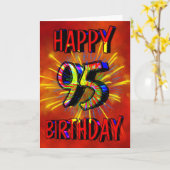 95. Geburtstag Karte (Gelbe Blume)