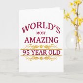 95. Geburtstag Karte (Gelbe Blume)