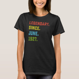 95. Geburtstag Legendary Seit Juni 1927 95 Jahre T-Shirt