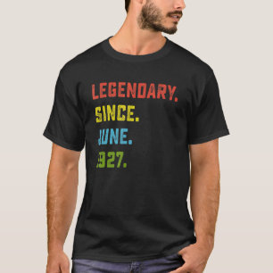 95. Geburtstag Legendary Seit Juni 1927 95 Jahre T-Shirt
