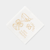 95. Geburtstag Martini 95. Personalisiert Servietten Mit Folie (Rechts)