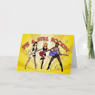 95. Geburtstag mit einer Girl-Band Karte
