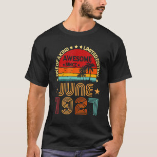 95. Geburtstag Phantastisch Seit Juni 1927 Vintag T-Shirt