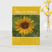 95. Geburtstag Sonnenblume Karte (Gelbe Blume)