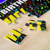 95. Geburtstag — Spaß, bunte Musiksymbole & "95" Puzzle (Seite)