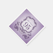 95. Geburtstag Vintages Frame Paper Napkins Serviette (Ecke)