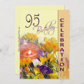 95. Geburtstags-Feier-Party Einladung (Vorne/Hinten)