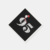 95. Geburtstagsballons Serviette (Ecke)