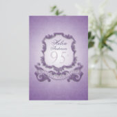 95. Geburtstagsfeier Vintag Frame Einladung (Stehend Vorderseite)