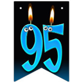 95. Geburtstagskandale mit Augapellen Wimpelkette (Erste Fahne)