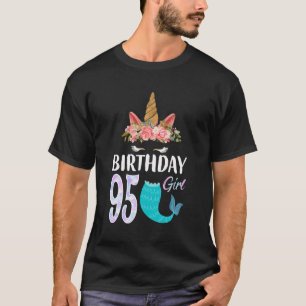 95. Geburtstagskarte Einhorn Meerjungfrau Schwanz T-Shirt