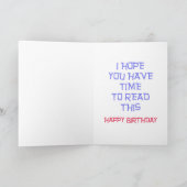 95. Geburtstagskarte Karte (Innenseite)