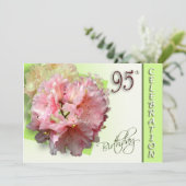95. Geburtstagspartei Einladung - Rhododendron (Stehend Vorderseite)