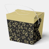 95. Geburtstagspartei Gold/Schwarz Zahlenmuster Geschenkschachtel (Rückseite)