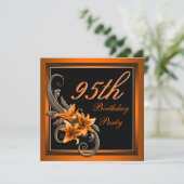 95. Geburtstagsparty der Frauen Einladung (Stehend Vorderseite)