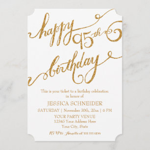 95. Geburtstagsparty Einladung