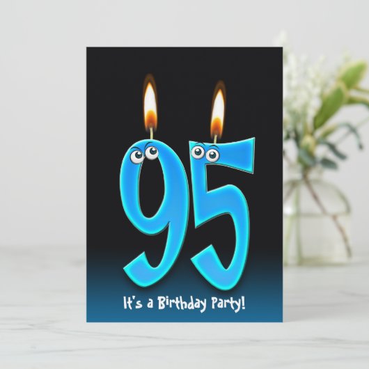 95. Geburtstagsparty Einladung (Stehend Vorderseite)