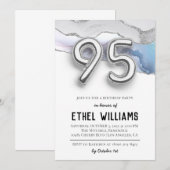 95. Geburtstagsparty Einladung (Vorne/Hinten)