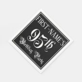 95. Geburtstagsparty - Extravagantes Script + Indi Serviette (Ecke)