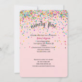 95. Geburtstagsparty Konfetti Einladung (Vorderseite)