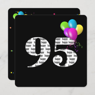 95. Geburtstagsparty mit Ballon-Bunch Einladung