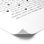 95 Gründe, warum wir Ihnen Liebe Foto Collage Gebu Poster (Ecke)