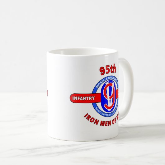 95. INFANTERIEDIVISION "EISEN-MÄNNER VON METZ " KAFFEETASSE (VorderseiteRechts)