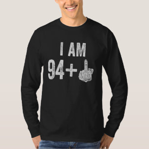 95 Jahre alt ist mein 95. Geburtstag Mittelfinger T-Shirt