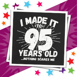 95 Jahre alt Sarcastic Meme Funny 95. Geburtstag Serviette