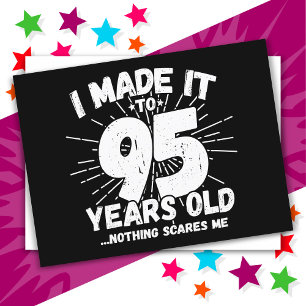 95 Jahre alter sarkastischer Meme Lustiger 95. Geb Postkarte