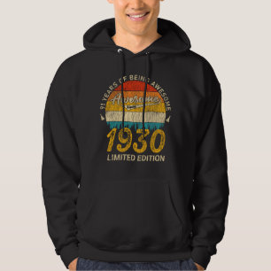 95 Jahre altes Bday Retro Phantastisch 95. Geburts Hoodie