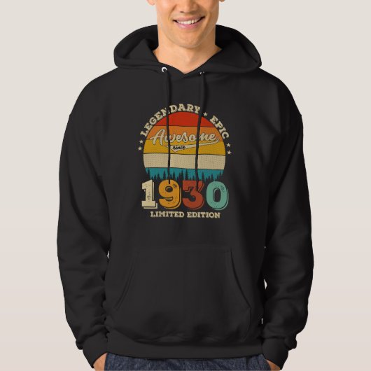 95 Jahre altes Bday Retro Phantastisch 95. Geburts Hoodie (Vorderseite)