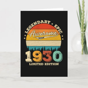 95 Jahre altes Bday Retro Phantastisch 95. Geburts Karte