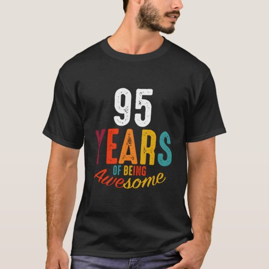 95 Jahre Awesome Py T-Shirt (Vorderseite)