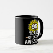 95 Jahre Phantastisch 95. Geburtstag 95 Jahre Tasse (VorderseiteRechts)