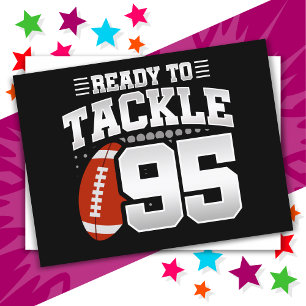 95-jähriges Tackle Football Party 95. Geburtstag Postkarte