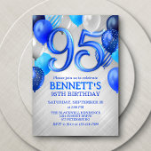 95. Mens Blue Birthday Einladung