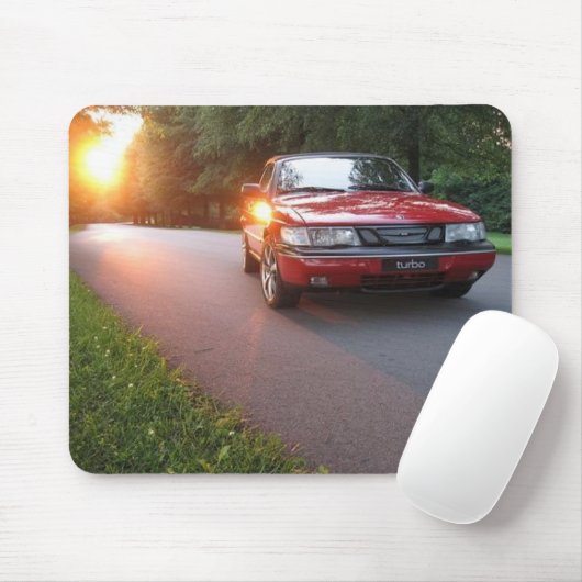 '95 Saab 900 Se Mousepad (Mit Mouse)