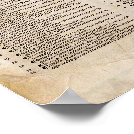 95 Themen von Martin Luther: Protestantische Refor Poster (Ecke)