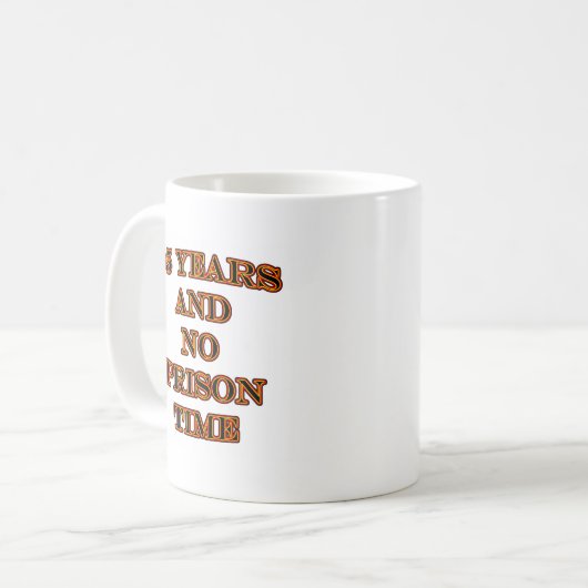 95 und keine Haftzeit Kaffeetasse (Vorderseite Links)