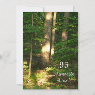 95 unvergessliche Jahre/Geburtstagsfeier-Männchen Einladung