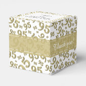 95. Vielen Dank für Ihr Geburtsdatum Gold/White Nu Geschenkschachtel (Rückseite)