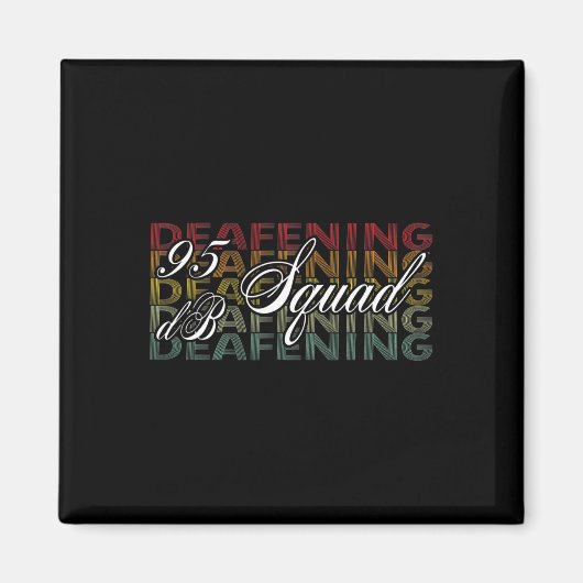 95dB Squad Hand Hörgeräusch-Kennzeichen Magnet (Vorne)