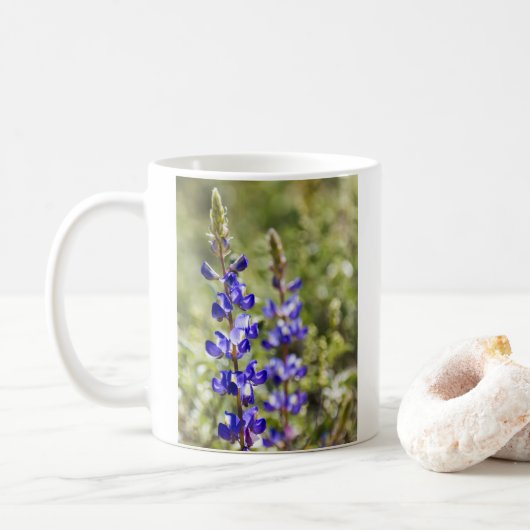 9626-Lila Lupine Coffee Tasse (Mit Donut)